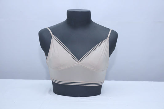 10004 - Premium Pure Silk Ladies Bra - Custom Natural Lingerie, 100% Silk Women's Underwear, Regular Pushup with Wide Adjustable Straps