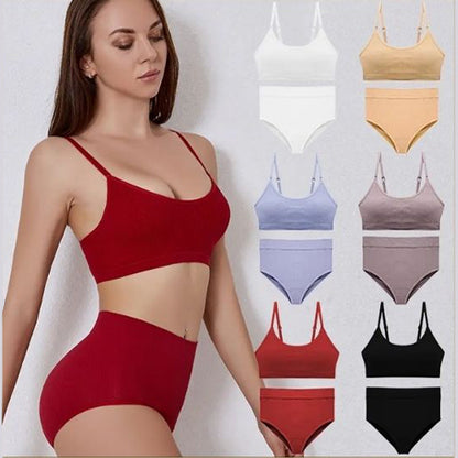 10009 - Premium Seamless Lingerie Set Small Cup Push Up Bralette and Panties for Women - Ideal for A B Cup Sizes, Dropshipping Available