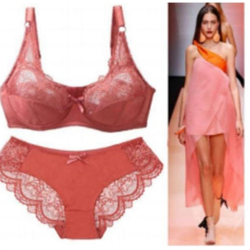 10042 - Premium Lace Lingerie Set Alluring Bra and Panty Duo