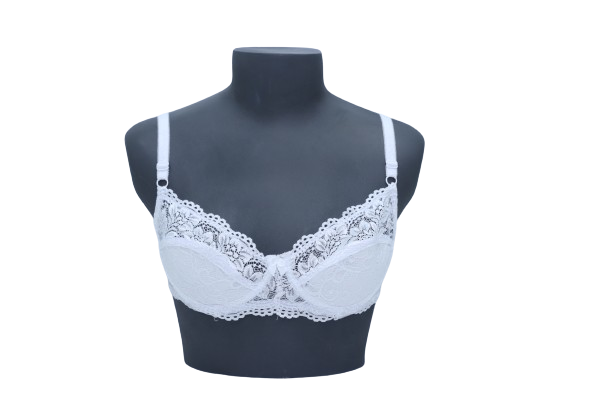 10001 - Ladies' Non-Padded Underwire Lace Bra for Regular Comfort