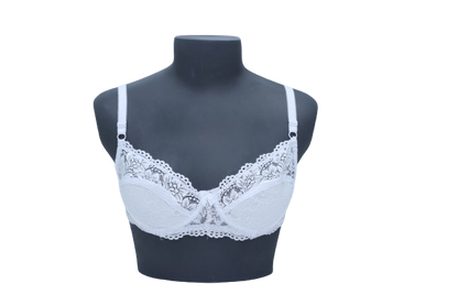 10001 - Ladies' Non-Padded Underwire Lace Bra for Regular Comfort