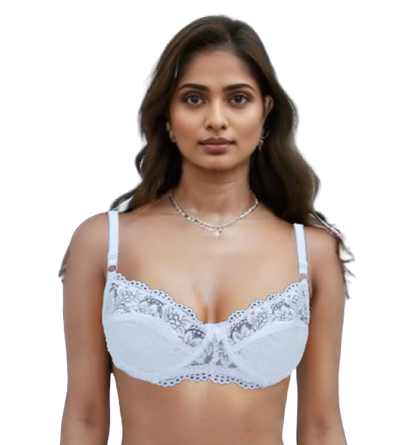 10001 - Ladies' Non-Padded Underwire Lace Bra for Regular Comfort