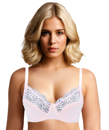 10002 - French Inspired Regular Underwire Bra, Non-Padded Premium Lace Design