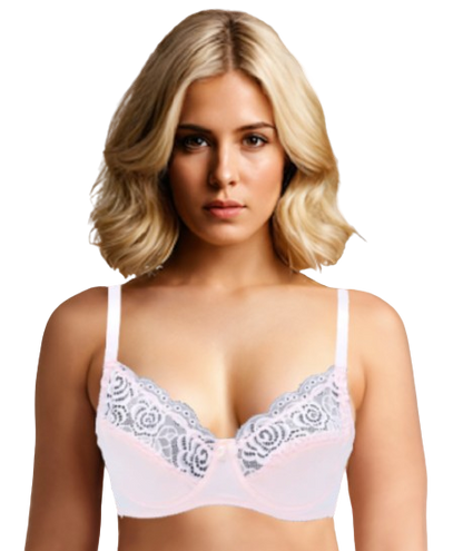 10002 - French Inspired Regular Underwire Bra, Non-Padded Premium Lace Design