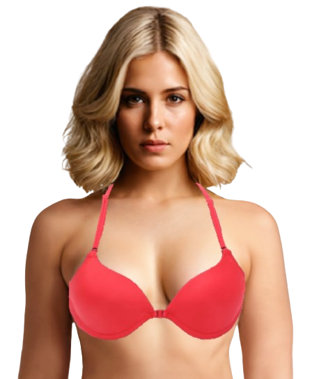 10003 - Elegant Front Hook Push-Up Bra with Premium Comfort and Stylish Underwire