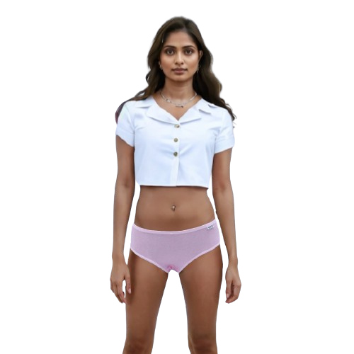 10014 - Luxurious Comfort Cotton Bikini-Style Underwear for Women