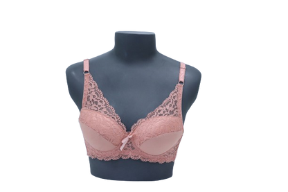 10034 - Underwire Lace Bra with Double Push Up - Regular Padded, Elegant Design