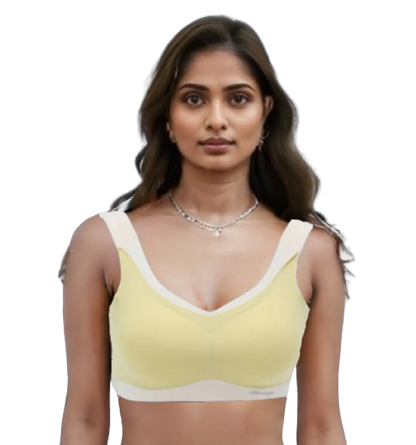 10071 - Athletic Design Dual-Color Seamless Supportive Bra