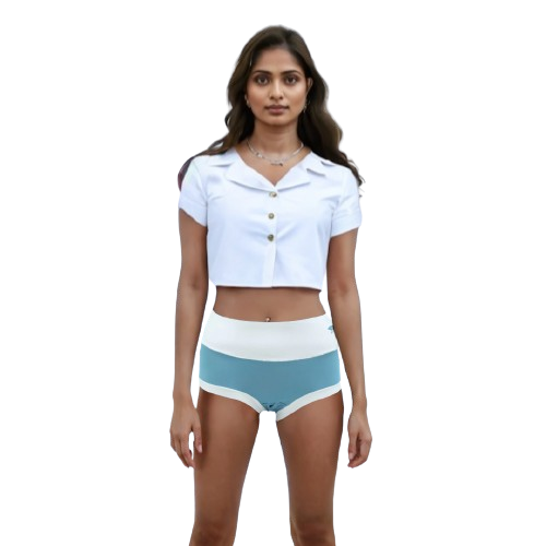 10113 - Deluxe High Waist Panty: Ice Silk Crafted, Seamless Comfort