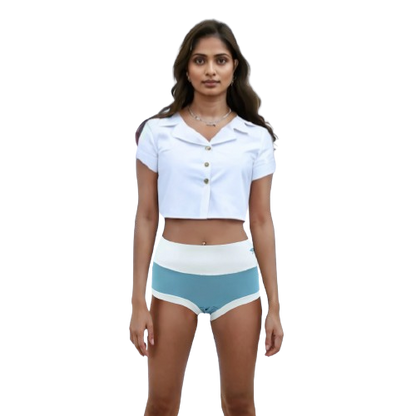 10113 - Deluxe High Waist Panty: Ice Silk Crafted, Seamless Comfort